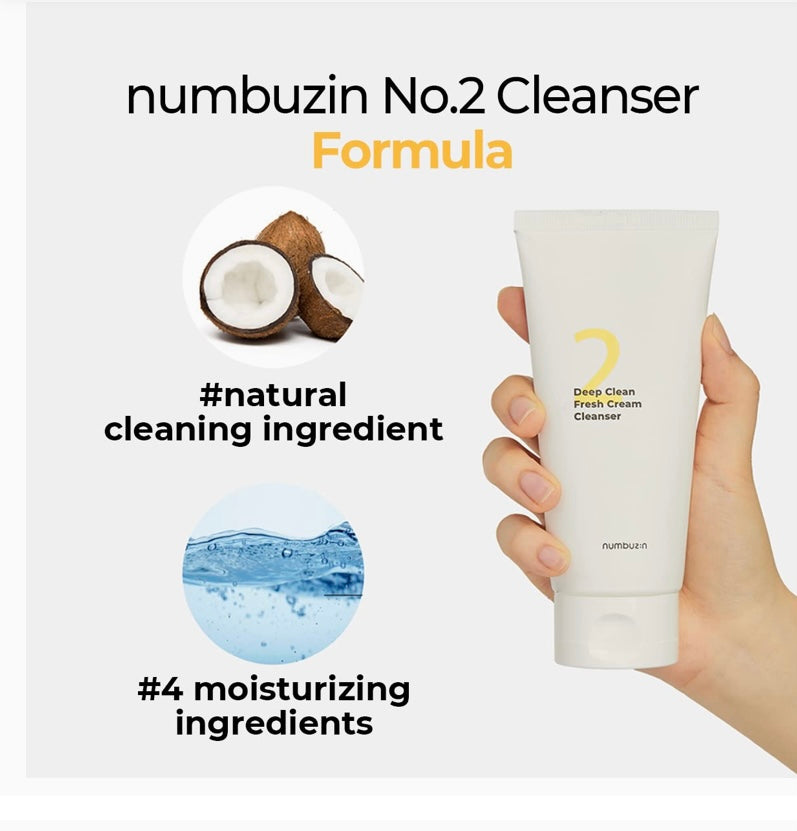 Numbuzin No. 2 Deep Clean Fresh Cream Cleanser(120 ml)