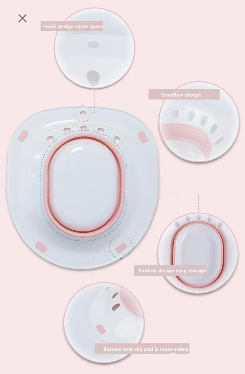 Postpartum Feminine Care, Elderly Toilet Cleaning Sitz Bath Seat - Inspired by Minana