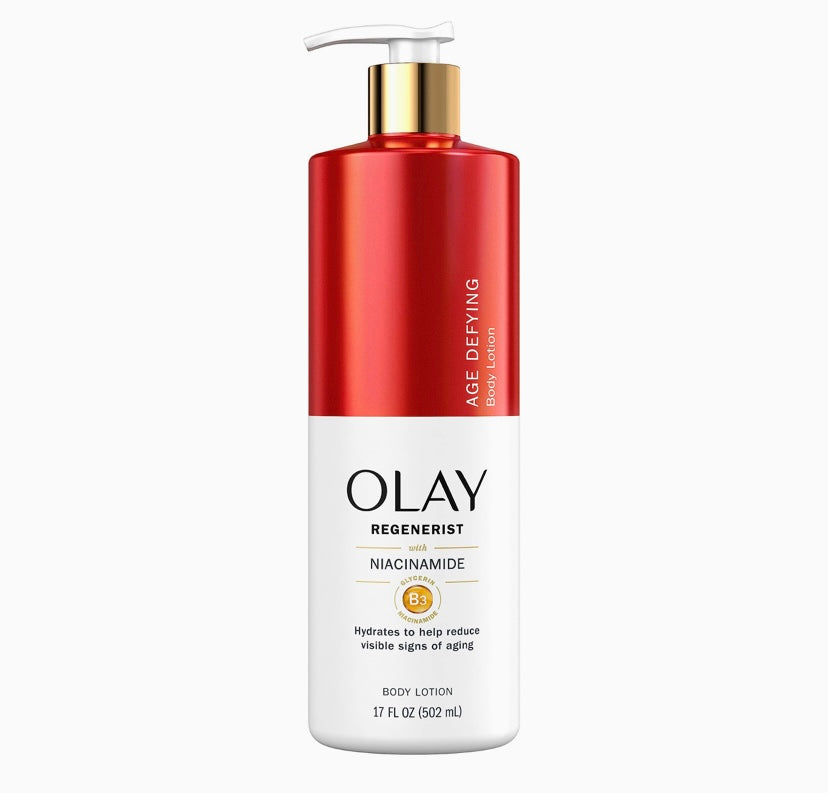 Olay Body Lotion for Women, Age Defying & Hydrating Dry Skin with Niacinamide 502ml