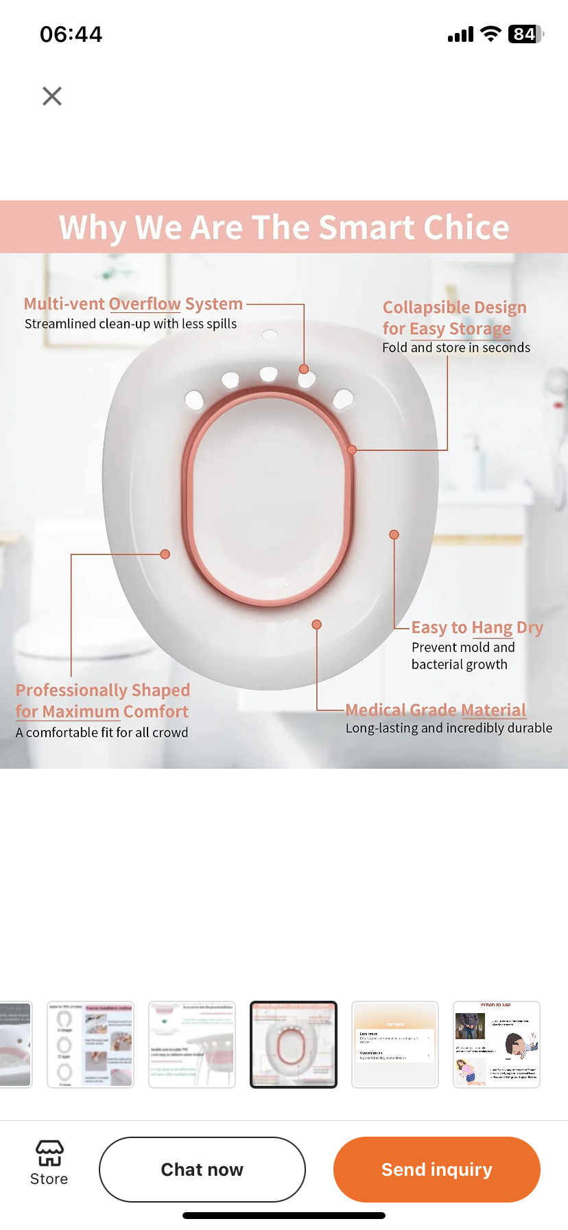 Postpartum Feminine Care, Elderly Toilet Cleaning Sitz Bath Seat - Inspired by Minana