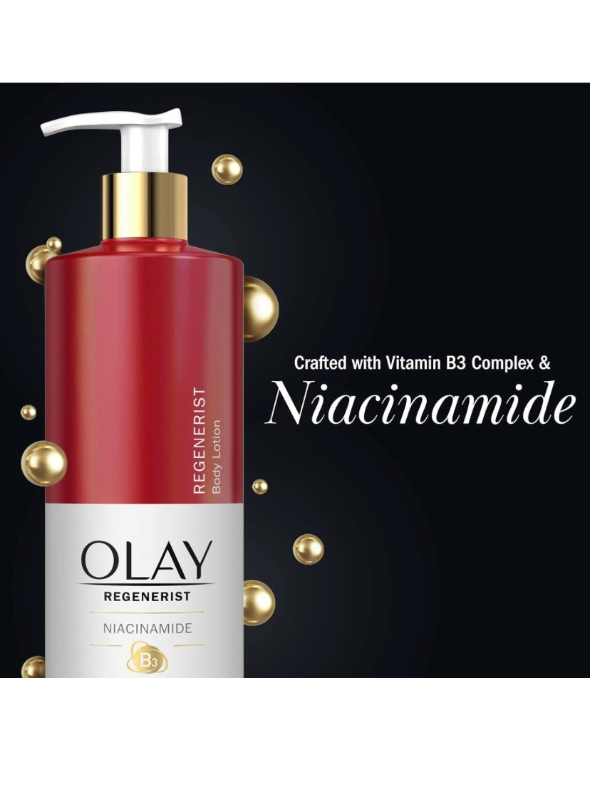 Olay Body Lotion for Women, Age Defying & Hydrating Dry Skin with Niacinamide 502ml