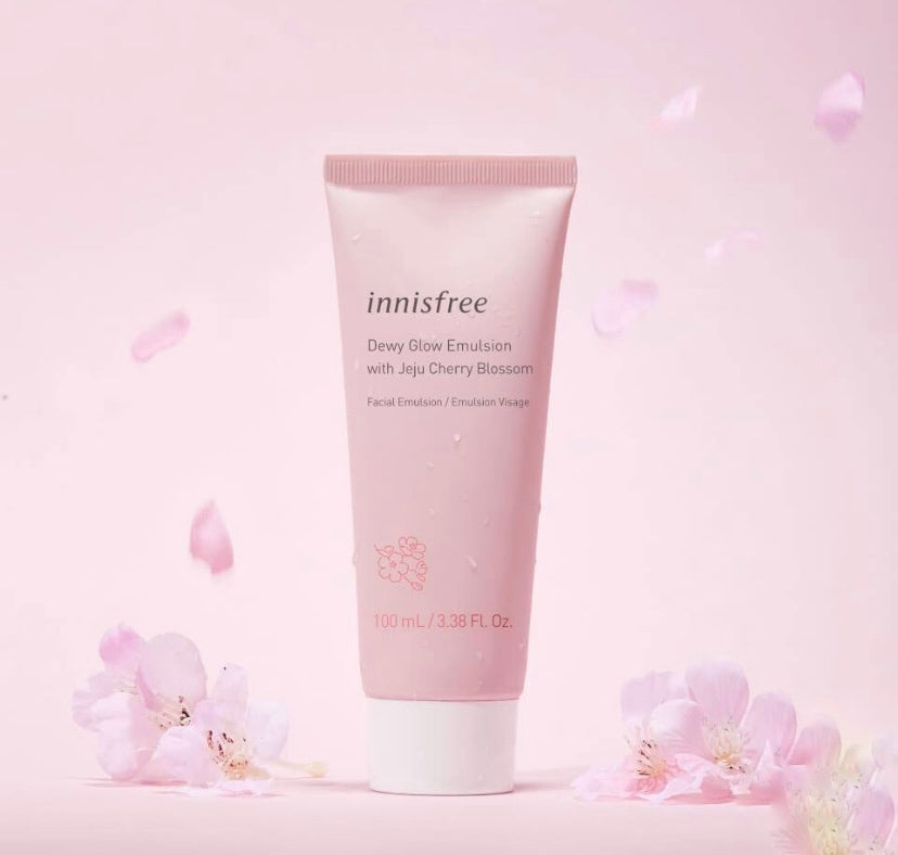 INNISFREE DEWY GLOW EMULSION WITH JEJU CHERRY BLOSSOM 100ML