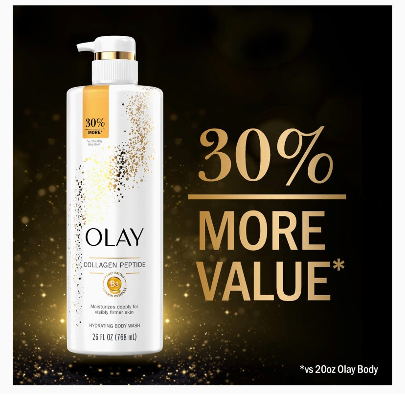 Olay Cleansing & Firming Body Wash with Vitamin B3 and Collagen 768ml