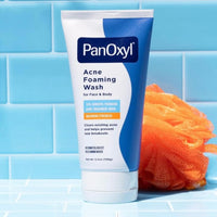 PanOxyl Acne Foaming Wash Benzoyl Peroxide 10% Maximum Strength Antimicrobial, 156g