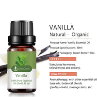 Essential Oils Set of 6(Coffee, Cinnamon, Vanilla, Sandalwood, Sweet Orange & Juniper Berry) for diffusers/humidifiers, massages and skincare.