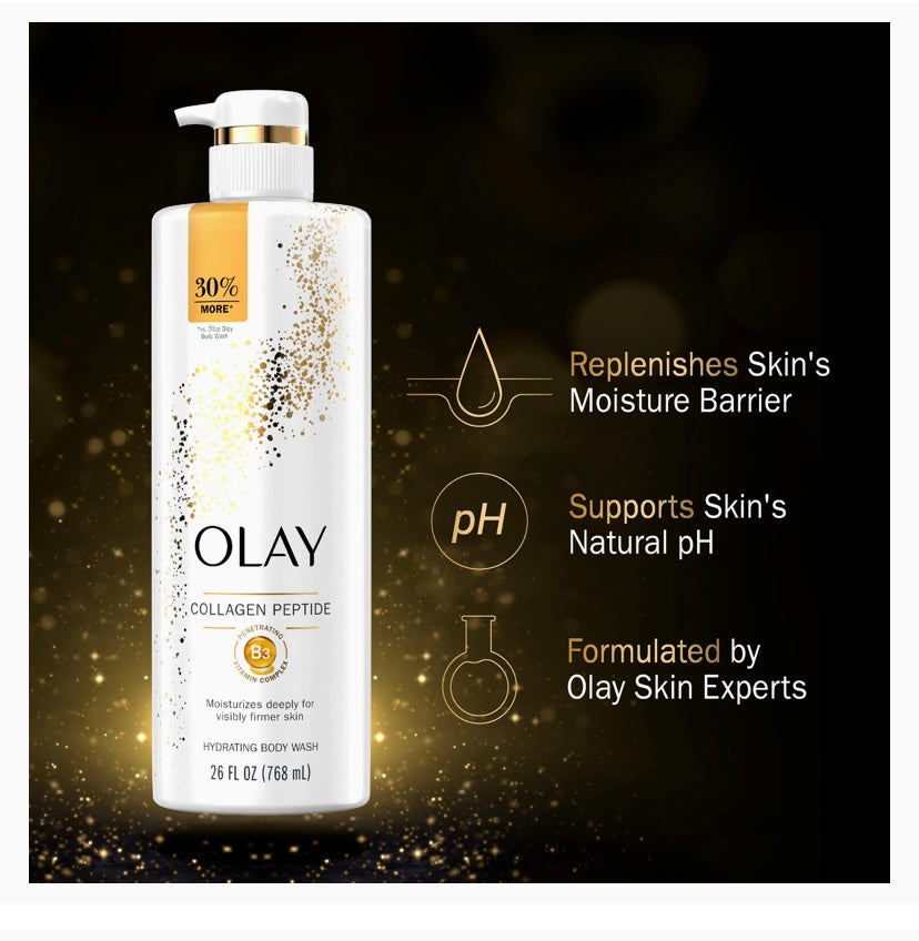 Olay Cleansing & Firming Body Wash with Vitamin B3 and Collagen 768ml