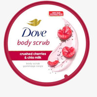 Dove Crushed Cherries & Chia Milk Exfoliating Body Scrub - Inspired by Minana
