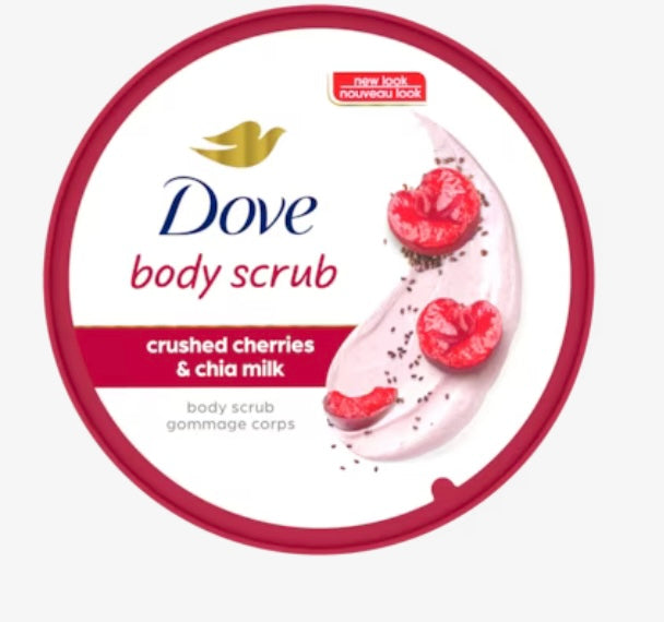 Dove Crushed Cherries & Chia Milk Exfoliating Body Scrub