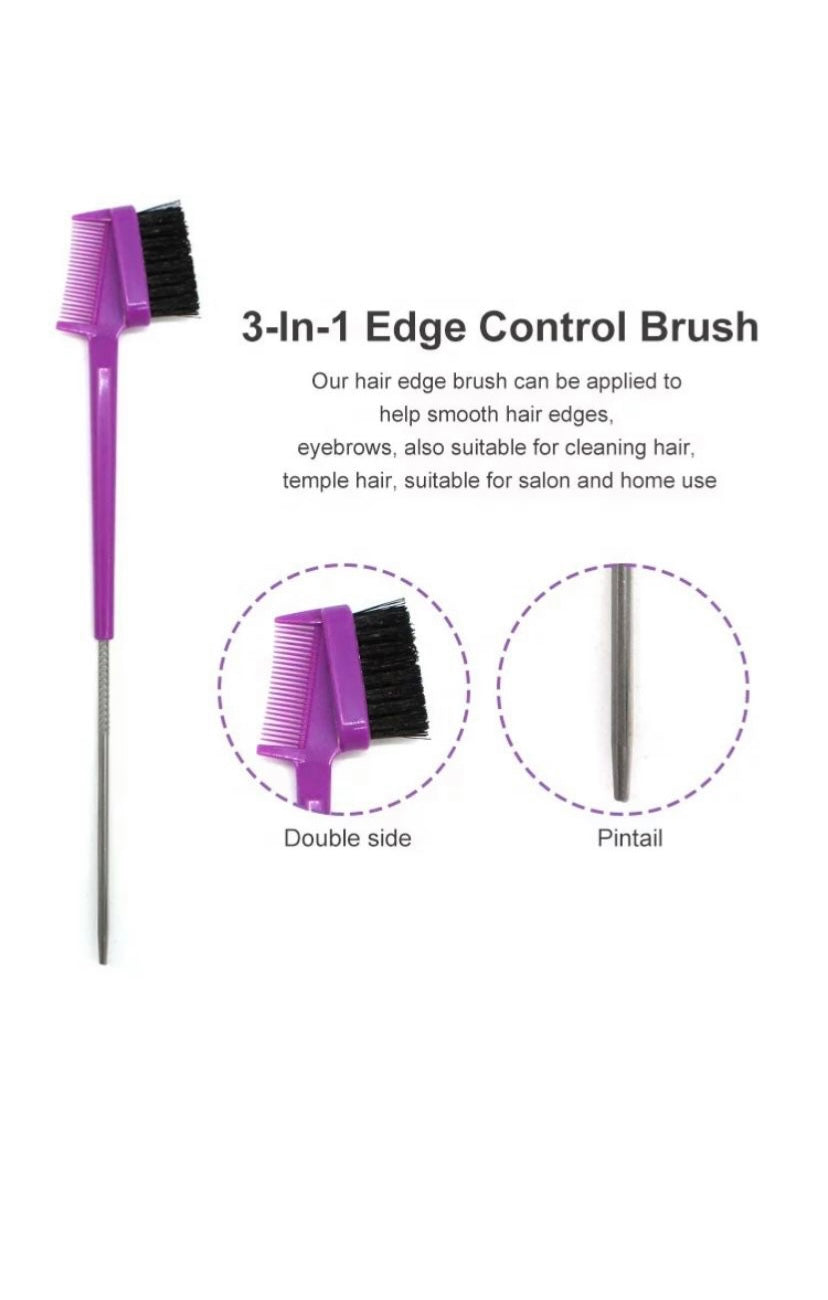 3-in-1 Edge Brush Comb