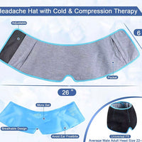 Migraine/Headache Hat with Cold and Compression Therapy